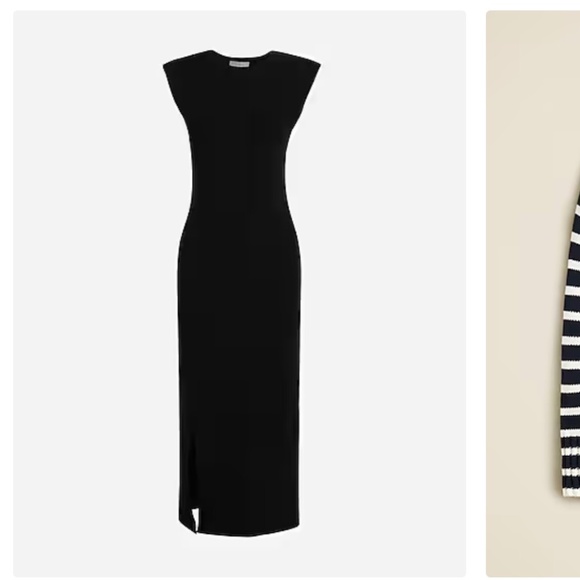 J.Crew NWT Sleeveless sweater-dress in stretch viscose blend black XXS - Picture 1 of 11